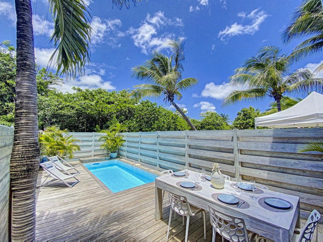 A louer villa 2 chambres Orientale Saint Martin-piscine-3